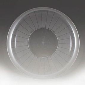 img 1 attached to 🍽️ 18 Inch Clear Plastic Serving Platter - Durable and Elegant