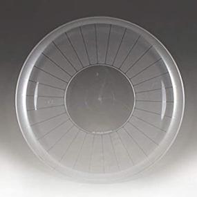 img 2 attached to 🍽️ 18 Inch Clear Plastic Serving Platter - Durable and Elegant