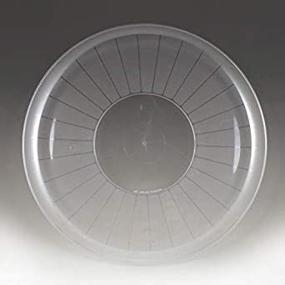 img 4 attached to 🍽️ 18 Inch Clear Plastic Serving Platter - Durable and Elegant