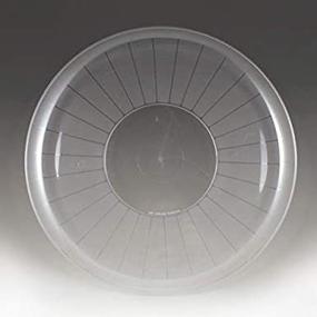 img 3 attached to 🍽️ 18 Inch Clear Plastic Serving Platter - Durable and Elegant