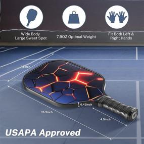 img 1 attached to Gonex Pickleball Graphite Lightweight Including