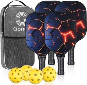 img 4 attached to Gonex Pickleball Graphite Lightweight Including