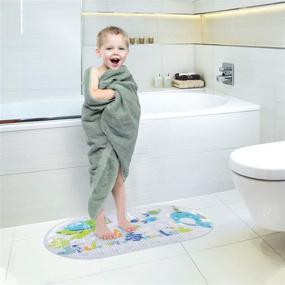 img 1 attached to LEJHOME Bath Mat Kids Non Slip