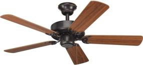 img 2 attached to 🔍 Progress Lighting P2500-20 42-Inch Fan: Reversible Classic Walnut/Medium Cherry Blades in Antique Bronze