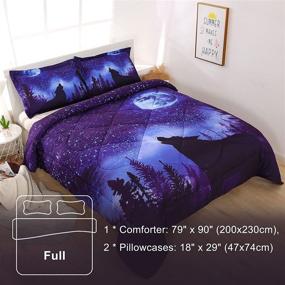 img 3 attached to 🌌 ENCOFT Galaxy Comforter Bedding Set with Pillowcases – Fantastically Fun for Kids' Bedding