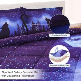 img 1 attached to 🌌 ENCOFT Galaxy Comforter Bedding Set with Pillowcases – Fantastically Fun for Kids' Bedding