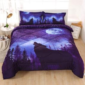 img 4 attached to 🌌 ENCOFT Galaxy Comforter Bedding Set with Pillowcases – Fantastically Fun for Kids' Bedding
