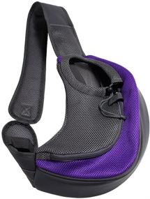 img 3 attached to 🐶 Portable Pet Dog Sling Carrier: Breathable Mesh Shoulder Bag for Small Dogs Cats - Travel-Friendly & Adjustable Non-Slip Strap