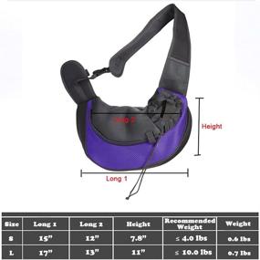 img 2 attached to 🐶 Portable Pet Dog Sling Carrier: Breathable Mesh Shoulder Bag for Small Dogs Cats - Travel-Friendly & Adjustable Non-Slip Strap