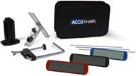 🔪 accusharp as060c brk 3 stone precision kit: улучшите точность заточки ножей с этим полным комплектом логотип