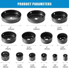 img 3 attached to 🔴 17 Piece Hole Saw Set - Luckyway