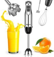 makoloce 3-in-1 handheld immersion blender - 800w 10-speed stick blender with egg whisk, milk frother, for smoothies, puree baby food, sauces, soups логотип