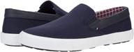 navy ben sherman pete slip-on logo