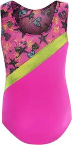 img 3 attached to 🤸 GK Stars Gymnastics & Dance Leotard for Girls and Toddlers - Activewear One Piece Outfit in Vibrant Colorful Prints