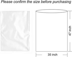 img 3 attached to 🎁 Jumbo 35x47 Inch Clear Cellophane Bags – Perfect 10PCS Extra Large Wrap for Gift Baskets