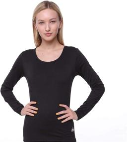 img 4 attached to Outland Women's Thermal Base Layer Top: Soft, Lightweight, and Warm Fleece Underwear