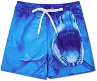 boys swim trunks: funnycokid quick dry beach board shorts - 3-12 years logo