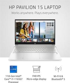 img 3 attached to 💻 HP Pavilion 15 Laptop, 11th Gen Intel Core i7-1165G7 Processor, 16GB RAM, 512GB SSD, Full HD IPS micro-edge Display, Windows 10 Pro, Compact Design, Extended Battery Life (15-eg0021nr, 2020)