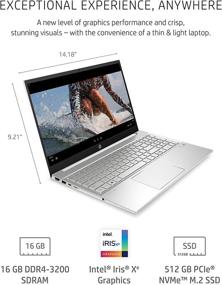 img 2 attached to 💻 HP Pavilion 15 Laptop, 11th Gen Intel Core i7-1165G7 Processor, 16GB RAM, 512GB SSD, Full HD IPS micro-edge Display, Windows 10 Pro, Compact Design, Extended Battery Life (15-eg0021nr, 2020)