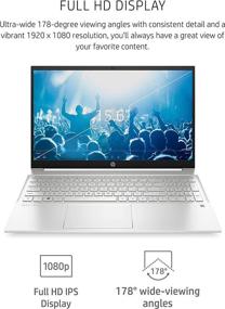 img 1 attached to 💻 HP Pavilion 15 Laptop, 11th Gen Intel Core i7-1165G7 Processor, 16GB RAM, 512GB SSD, Full HD IPS micro-edge Display, Windows 10 Pro, Compact Design, Extended Battery Life (15-eg0021nr, 2020)