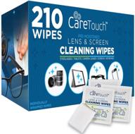 🧻 optimize lens cleaning wipes - 210 individually wrapped pre-moistened wipes for eyeglasses, tablets, camera lenses, screens, keyboards, and delicate surfaces logo