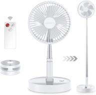 🌬️ smartdevil 2-in-1 folding portable stand fan - remote control, 4 speeds, 7200 mah battery - home, office, travel, camping logo