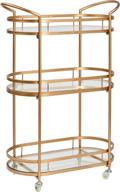 🥃 old dutch international westwood gold bar/serving cart - elegant 26.75x12.5x37.375 cart for stylish home entertaining logo