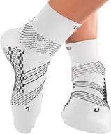 🧦 techware pro plantar fasciitis socks: ankle compression for women & men - achilles tendonitis brace & foot arch support логотип