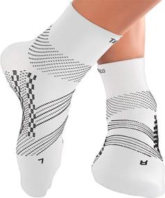 img 4 attached to 🧦 TechWare Pro Plantar Fasciitis Socks: Ankle Compression for Women & Men - Achilles Tendonitis Brace & foot Arch Support