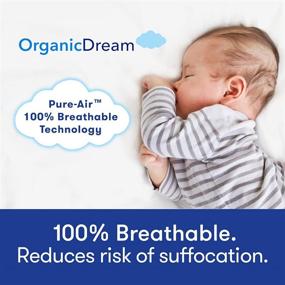 img 3 attached to 🛏️ Premium Dual-Sided Organic Dream Pack and Play Mattress: Firm Support for Infants, Memory Foam Comfort for Toddlers - Fits Most Pack N Play Playpens and Playards