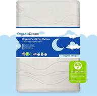 🛏️ premium dual-sided organic dream pack and play mattress: firm support for infants, memory foam comfort for toddlers - fits most pack n play playpens and playards логотип