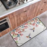 коврики hummingbird: коврик butterfly размером 39 x 20 дюймов для комфорта и снижения усталости, противоскользящий ковровый коврик против пятен от масла – отличное декоративное решение для дома, ванны или открытого пространства! логотип