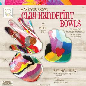 img 4 attached to Hapinest Handprint Bowls Craft Kit for Girls: Unleash Creativity with this Fun and Personalized Project!