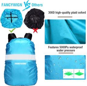 img 2 attached to FANCYWING Waterproof Backpack Rain Cover | Reflective Strap | Upgraded 10-90L Non-Slip Rainproof Cover for Hiking, Camping, Hunting, Cycling in Rain, and More