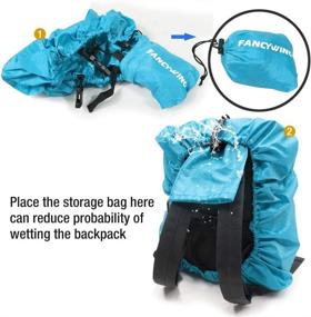img 1 attached to FANCYWING Waterproof Backpack Rain Cover | Reflective Strap | Upgraded 10-90L Non-Slip Rainproof Cover for Hiking, Camping, Hunting, Cycling in Rain, and More