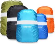 fancywing waterproof backpack rain cover | reflective strap | upgraded 10-90l non-slip rainproof cover for hiking, camping, hunting, cycling in rain, and more logo