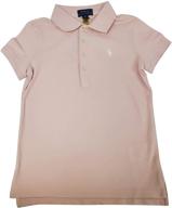 👕 polo rl big girls' (8-20) pony polo shirt - size s (7), hint of pink (white pony) logo