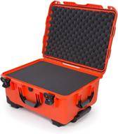 🧳 nanuk 950 waterproof hard case - orange | wheeled design and foam insert logo
