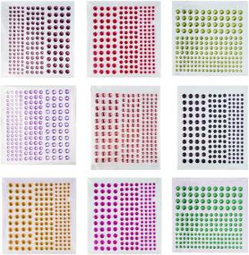 img 3 attached to 💎 4300-Piece Self-Adhesive Rhinestone Stickers: DIY Gem Rhinestone Embellishments for Body, Face, Carnival, Craft, and Nails - Available in 25 Colors