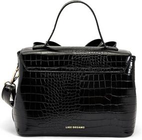 img 2 attached to Elegant Leather Fashion Satchel Handbag Women's Handbags & Wallets in Satchels