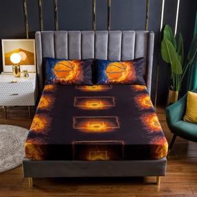img 3 attached to Basketball Bedding Bedroom Lightweight Decorative