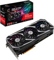 🎮 видеокарта для гейминга asus rog strix rx 6700 xt oc edition с технологией amd rdna 2, pcie 4.0, 12gb gddr6, hdmi 2.1, displayport 1.4a, дизайном axial-tech fan, 2.9-слотовым разъемом, суперсиловым сплавом power ii и программой gpu tweak ii. логотип