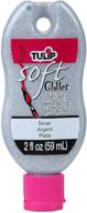 ✨ tulip 30985 soft fabric paint, 2-ounce, sparkling glitter silver logo