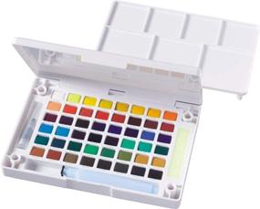 img 1 attached to 🎨 Koi Watercolor Kit, Sakura Pocket Set - Pack of 1, 48 Vibrant Colors