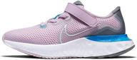 nike little casual running ct1436 418 girls' shoes in athletic logo