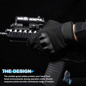 img 2 attached to 🧤 High-performance Touch Screen Motorcycle Gloves for Cycling, Motorbike, ATV, Hunting, Hiking, Riding, Climbing, Operating Work, and Sports