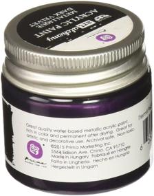 img 1 attached to Prima Marketing Finnabair Art Alchemy Acrylic Paint, Metal Dark Velvet - Vibrant 1.7 fl. oz Color for Creative Projects