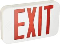 🚨 lithonia lighting exr el m6 contractor select led backup battery exit emergency sign - red text logo