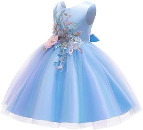 img 3 attached to 🌈 Captivating Rainbow Princess Dresses for Wedding, Bridesmaid, and Pageant Girls' Clothing