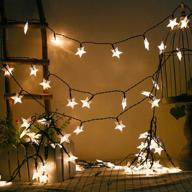 🌟 solar star lights clearance - 50% off! zoutog 40ft/12m 80 led warm white star string lights - waterproof outdoor solar lights for home, yard, patio, garden logo